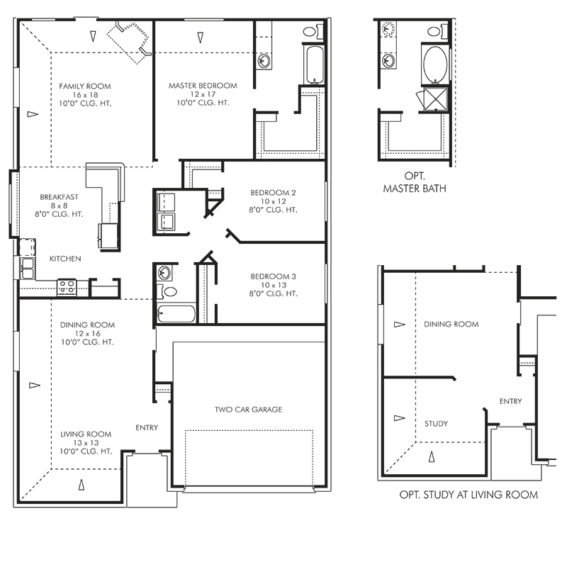 New Single  Story  House  Plans  in Mont Belvieu TX The 